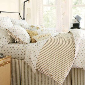 PB Teen Emily & Meritt Metallic Dottie Bedding